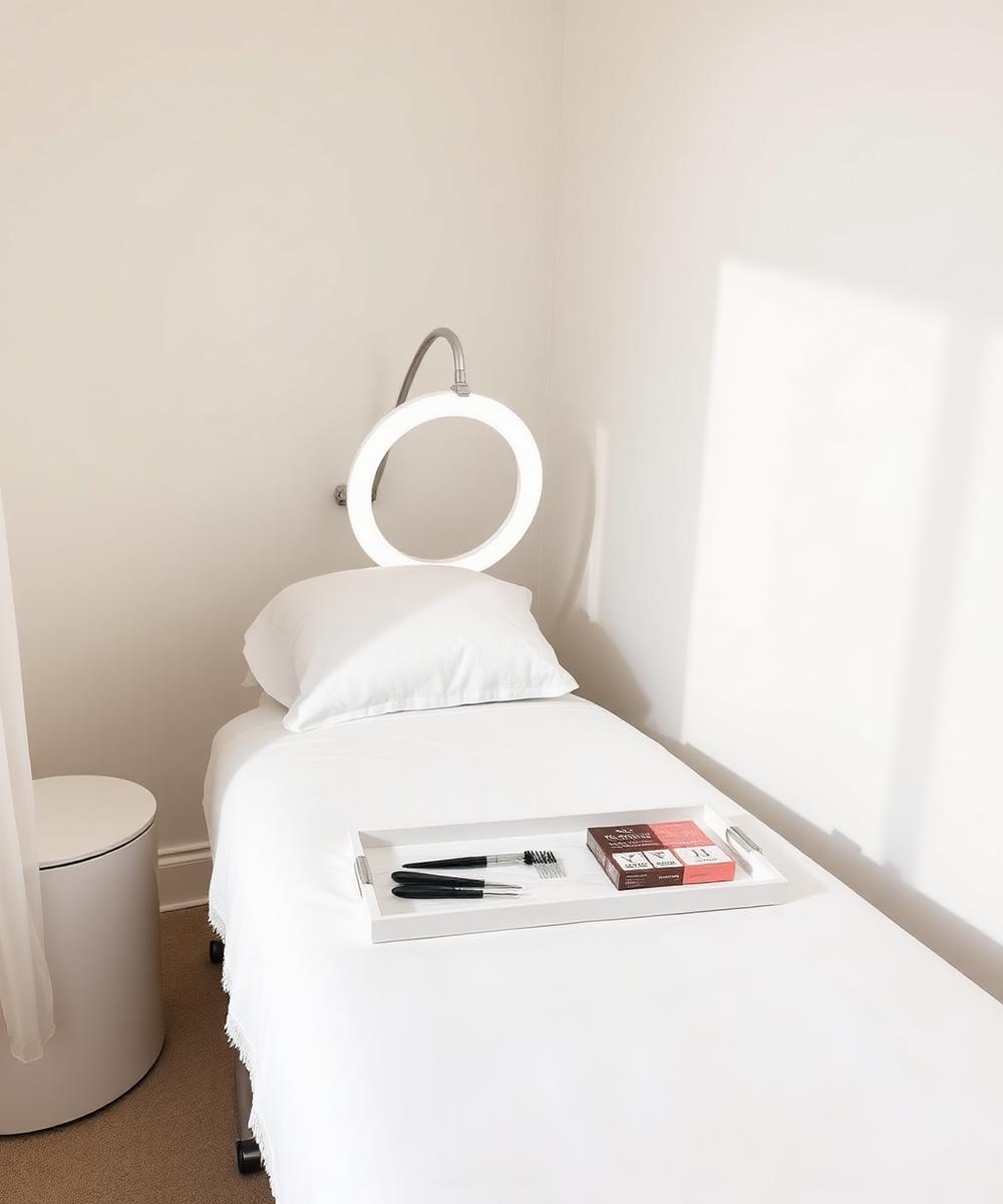 Cosy lash studio in England